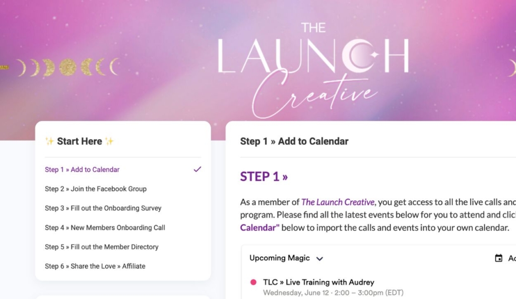 Screenshot of The Launch Creative starter guide