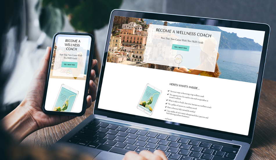 Build your wellness coach audience by offering free resources like printables, guides, and challenges