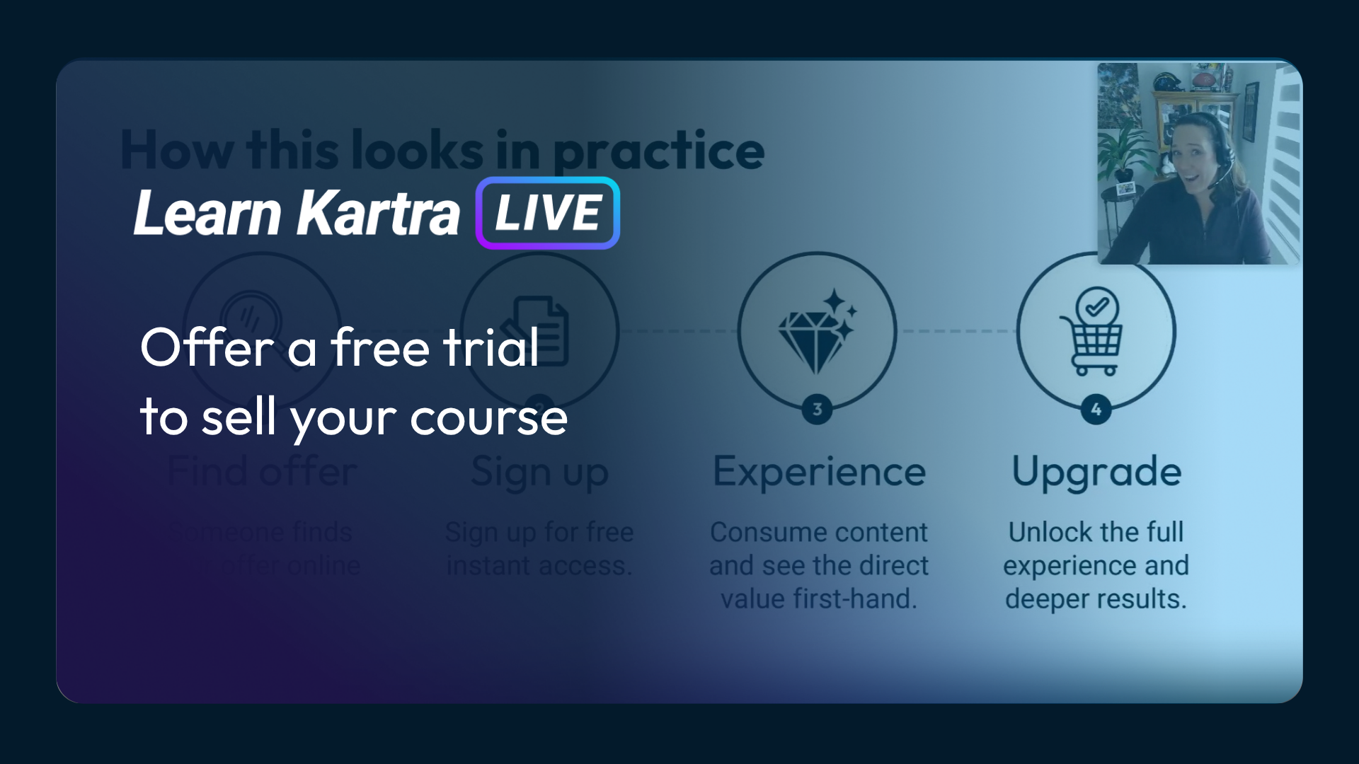 Learn Kartra Live: Offer a free trial to sell your course